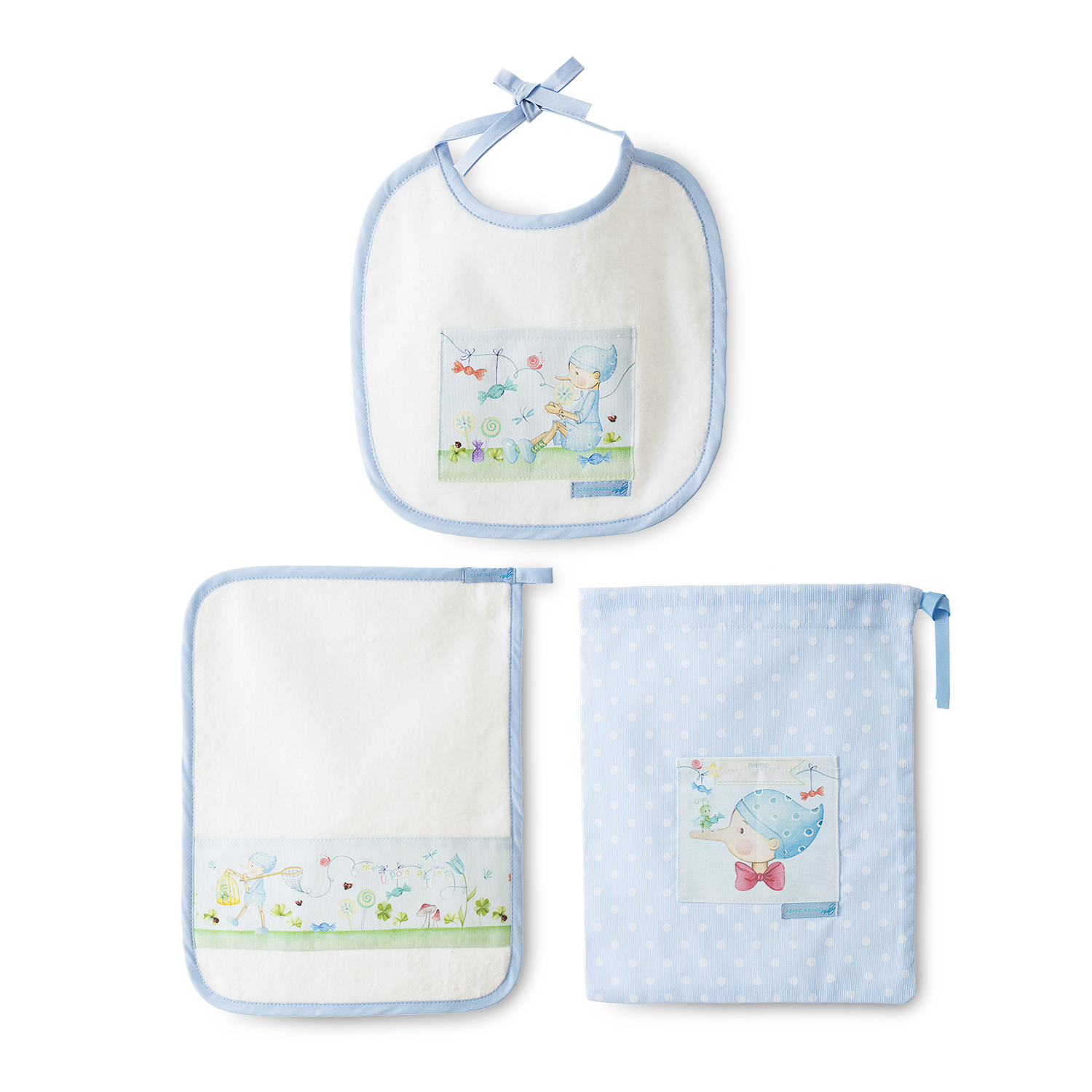 意大利进口婴儿围兜毛巾套装-Rosso regale婴儿套装蓝色圆点(含围兜和毛巾) 意大利进口婴儿围兜毛巾套装-Rosso regale婴儿套装蓝色圆点(含围兜和毛巾)